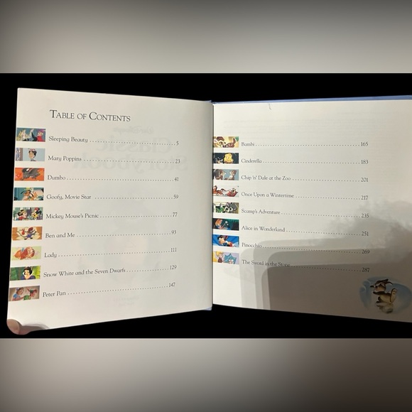 Walt Disney Classic Storybook A Treasury of Tales Hardcover Book Cinderella - Picture 4 of 7